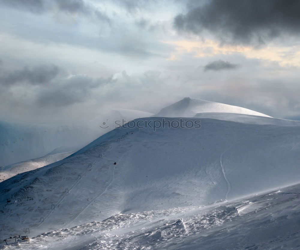 Similar – lonely mountain hut in the middle of nowhere II