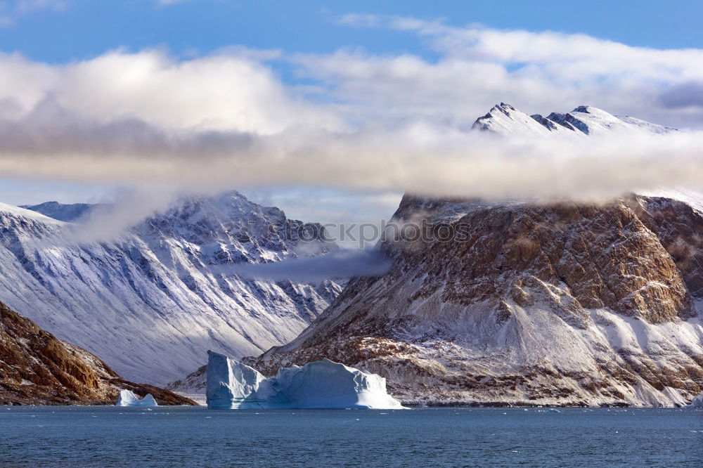 Similar – Sailing boat at the glacier