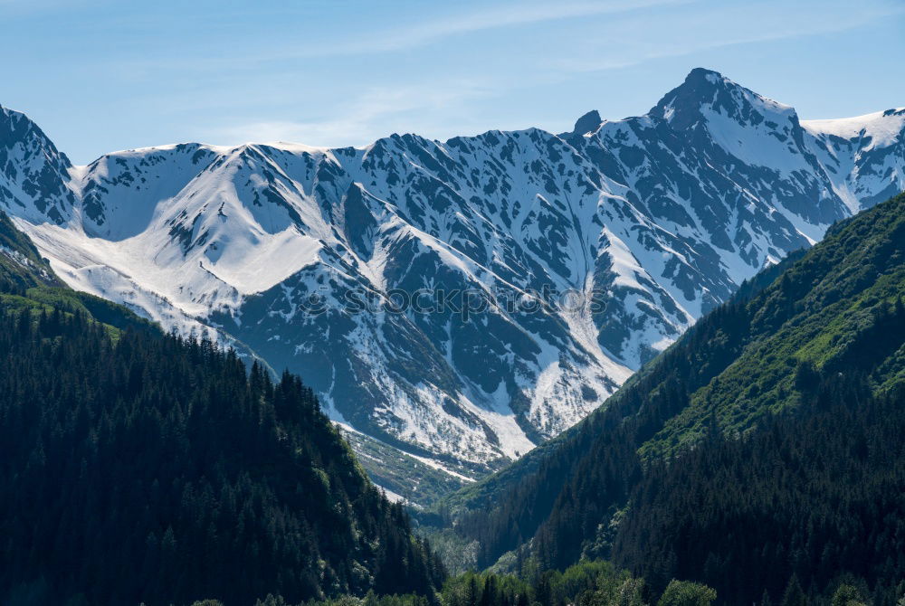 Similar – Cityscape of Arinsal, La Massana, Andorra in winter