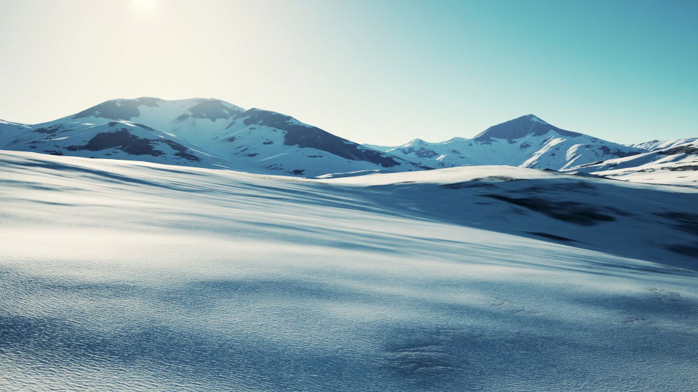 Image, Stock Photo Mountain puff pastry in ice crystal mound