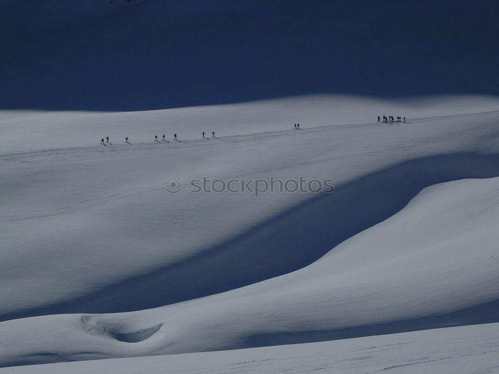 Similar – Image, Stock Photo way home Mountaineering