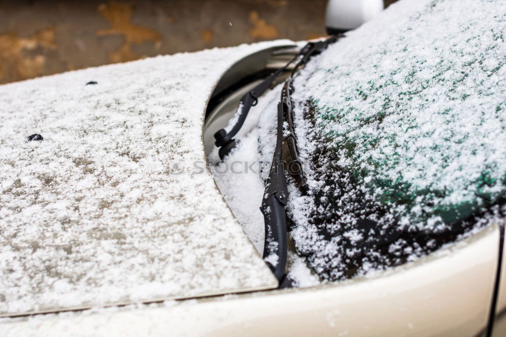 Similar – Image, Stock Photo Snow heart shape on car.