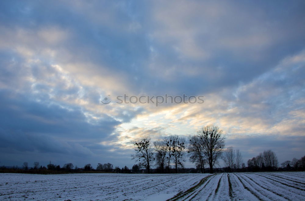 Image, Stock Photo Winter day Degersen Calm