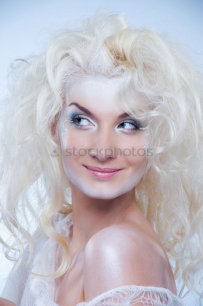 Image, Stock Photo Emotions…cool faces: The blue Lady