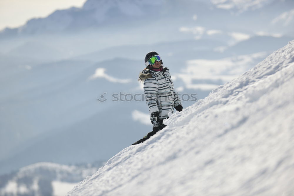 Similar – Image, Stock Photo J.R. Winter Snowboarder