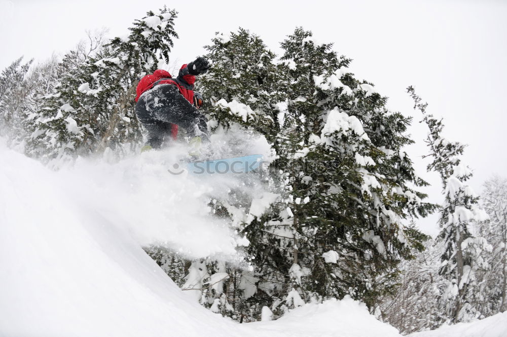 Similar – ski#2 Powder snow Jump