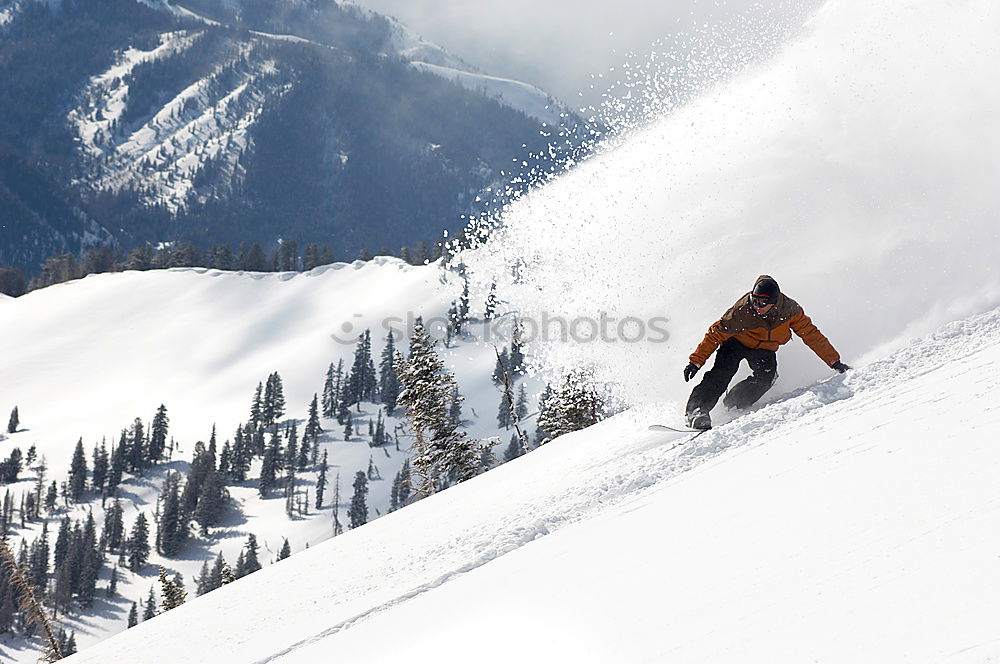 Similar – ski#2 Powder snow Jump