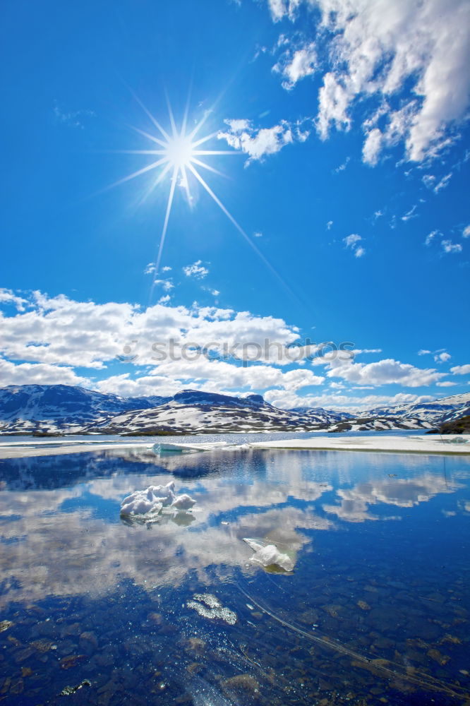 Similar – Image, Stock Photo Reflected Mountains