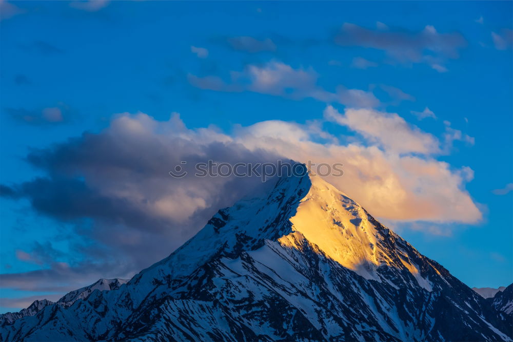 Similar – Image, Stock Photo summit cap Tourism Snow