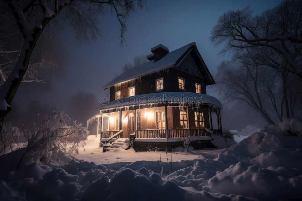 Similar – Image, Stock Photo House at the beginning of winter