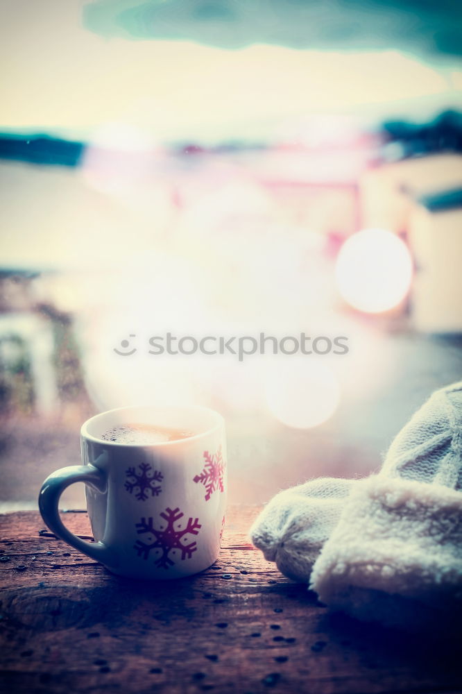 Similar – Image, Stock Photo cozy winter morning at home with hot tea.