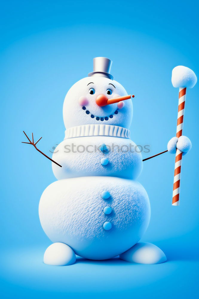 Similar – Image, Stock Photo Christmas hat and wobbly eyes on blue background