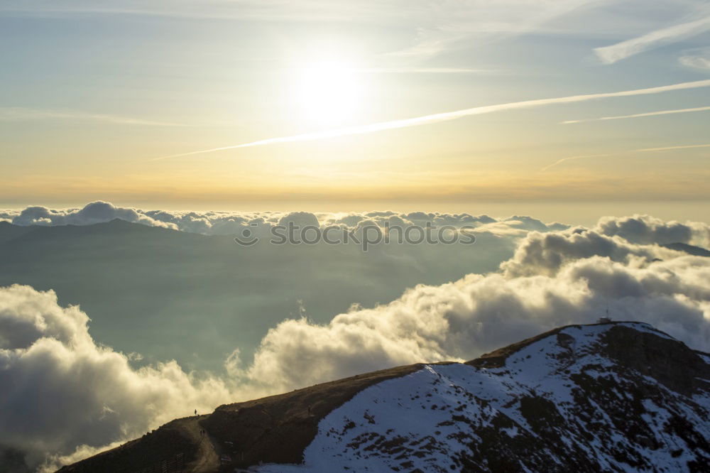 Similar – Über den Wolken Wolkenberg