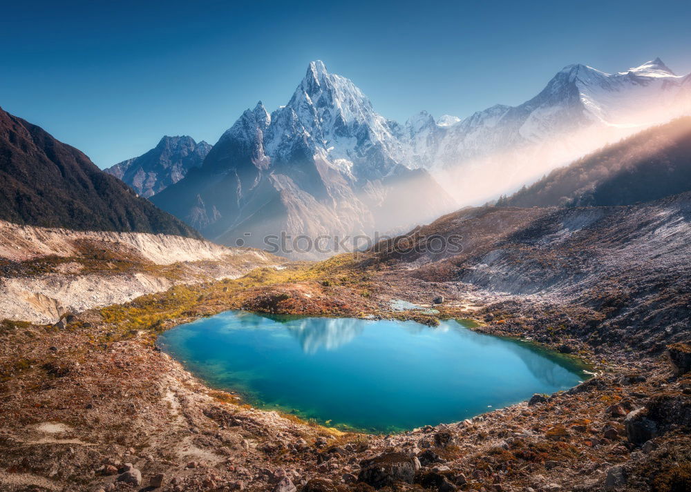 Similar – Image, Stock Photo heli upon Gokyo
