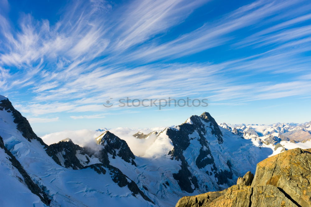 Similar – Hiker photographs the landscape