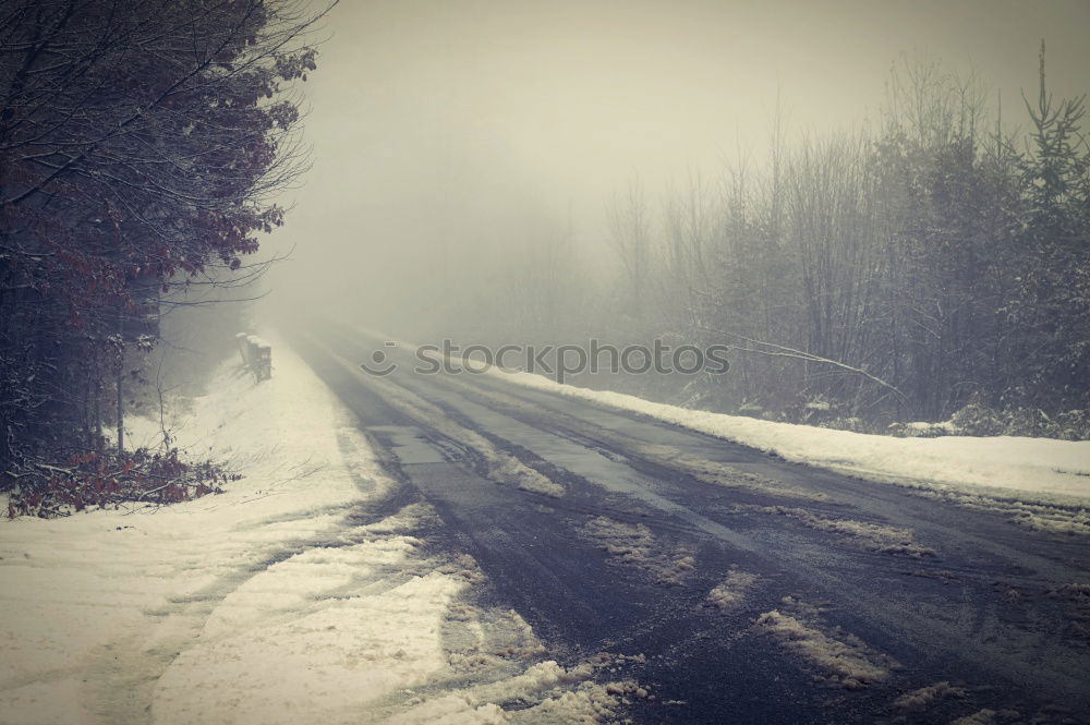 Similar – cold winter´s day snowstorm