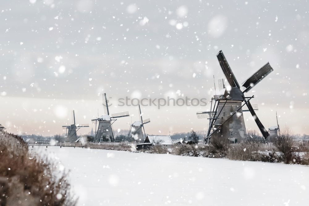 Similar – Foto Bild Bock-Windmühle im Schnee