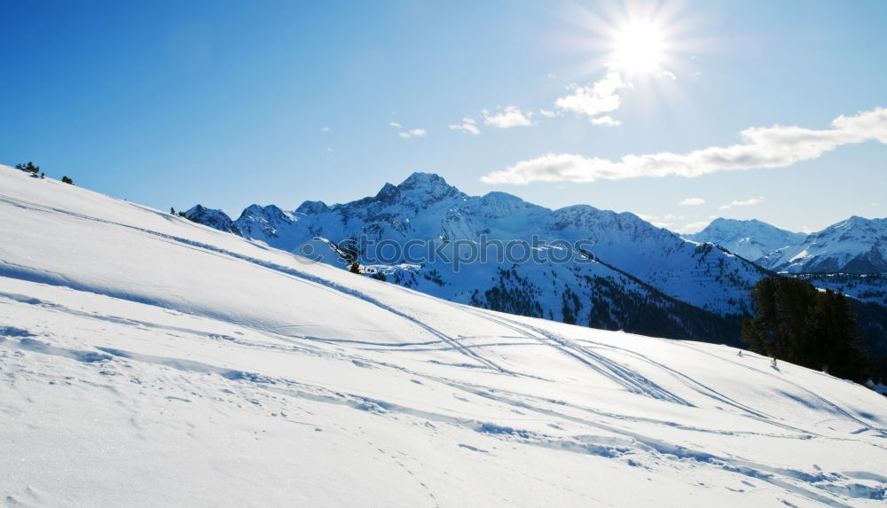 Similar – Image, Stock Photo Sunny winter day in the Alps mountains