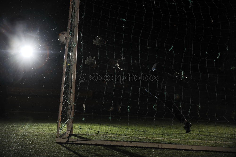 Similar – Football at night Night