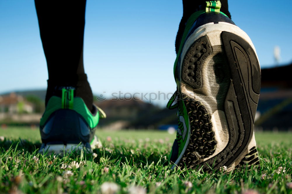 Image, Stock Photo Soccer player getting ready