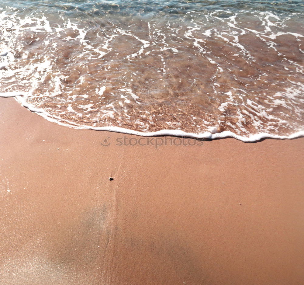 Similar – Foaming water of the Atlantic Ocean at a sandy beach