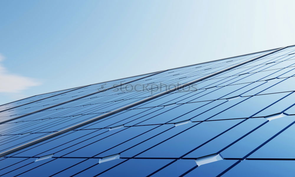 Similar – Photovoltaic panels in a solar power plant over a blue sky.