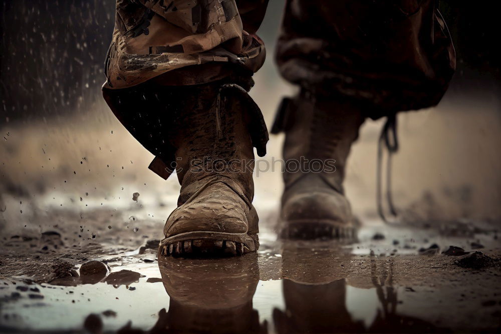 Boots off! Puddle Army