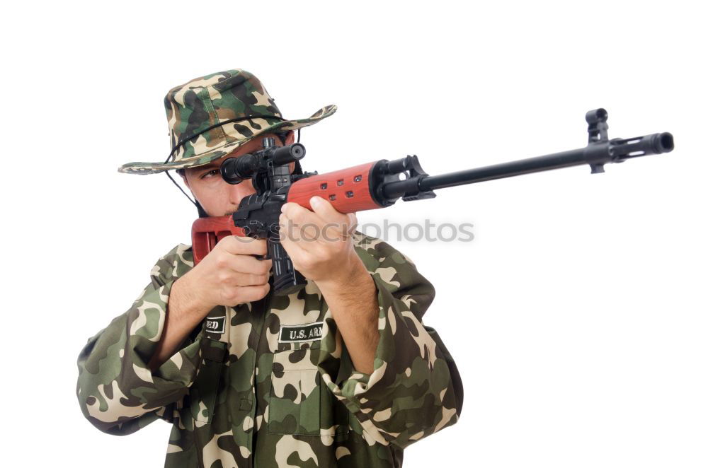 Similar – Image, Stock Photo the second hunter Hunter