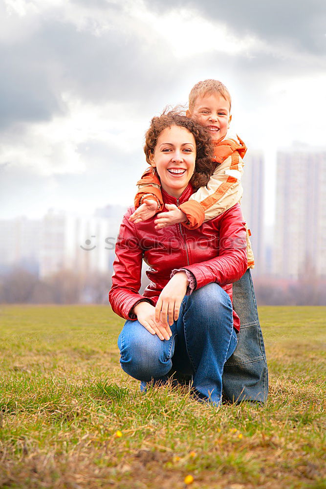 Similar – Image, Stock Photo funny Grandmother and Grandson with sunglasses taking selfie using smartphone