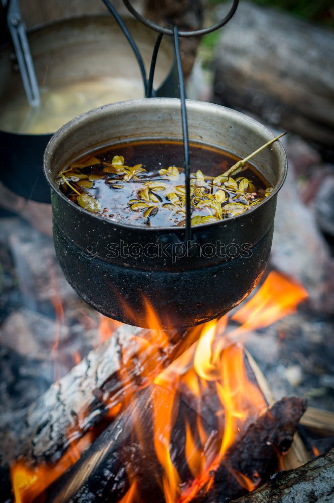 Similar – Image, Stock Photo fire in the earth Food