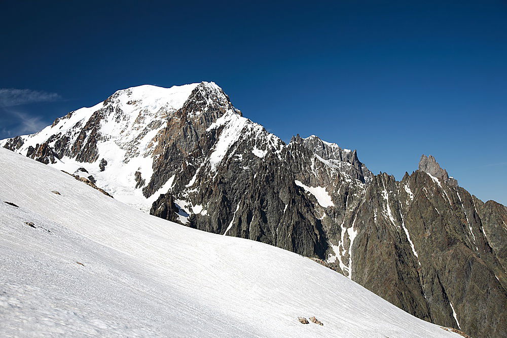 Similar – View from the Dachstein onto the mountain ridge to Dirndl (upright)