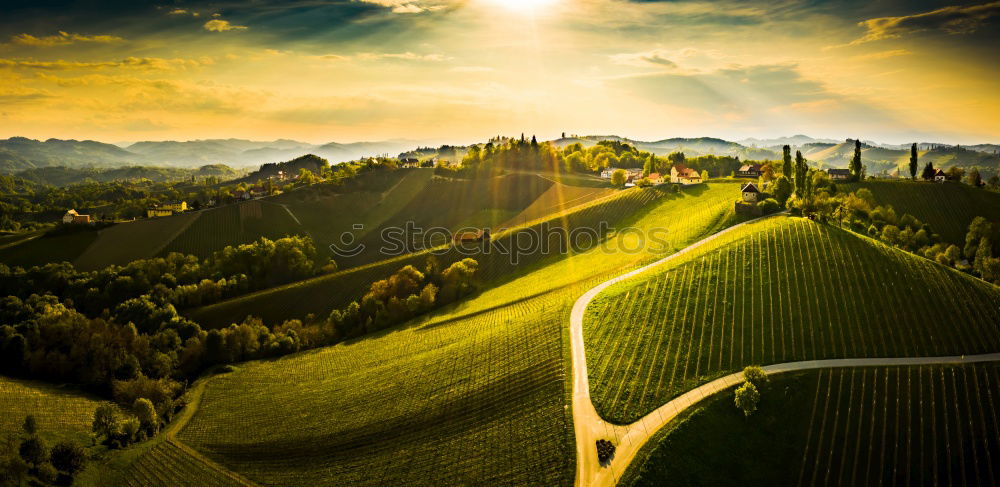 Similar – Image, Stock Photo Beautiful fields, hills of Tuscany, Italy