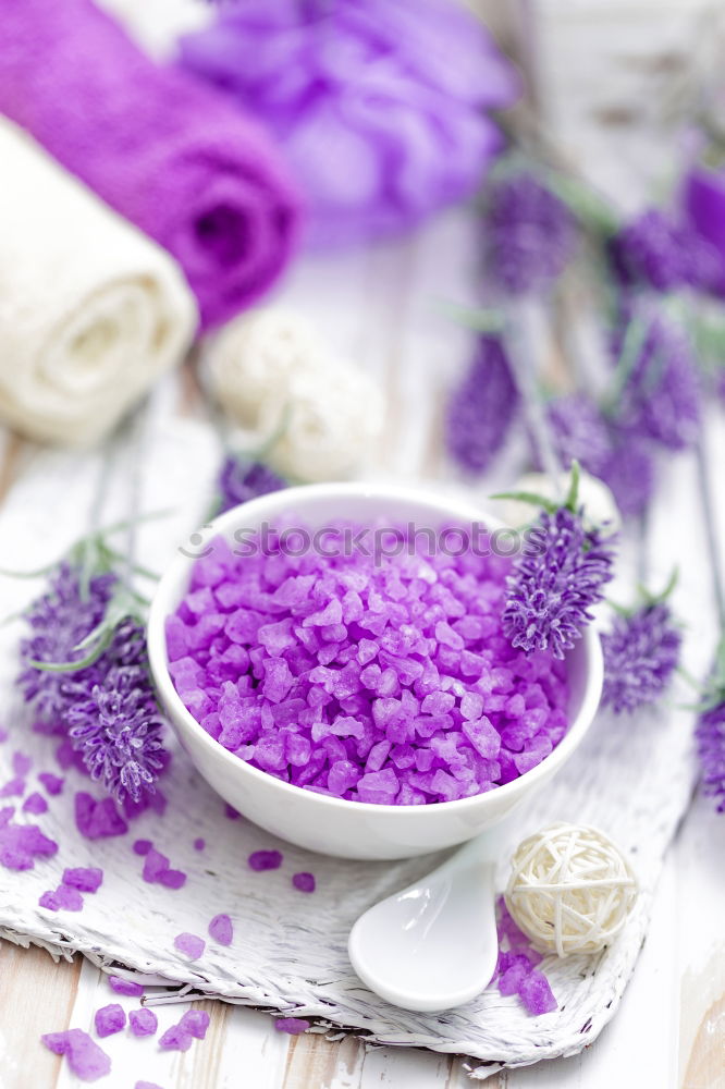 Similar – Aromatherapy, wellness and spa with lilac flowers