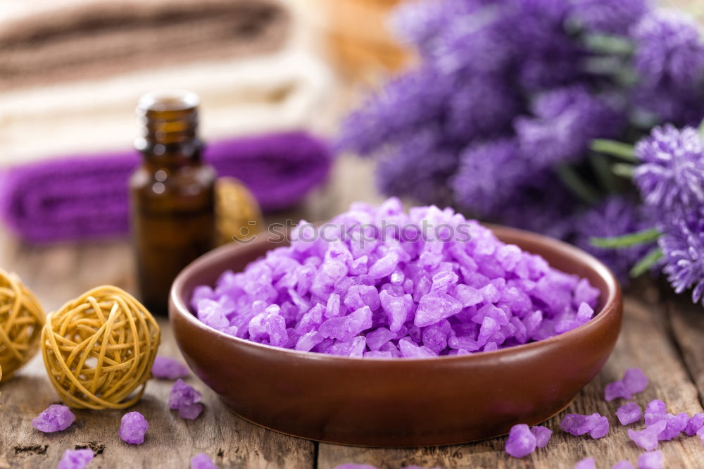 Similar – Aromatherapy, wellness and spa with lilac flowers