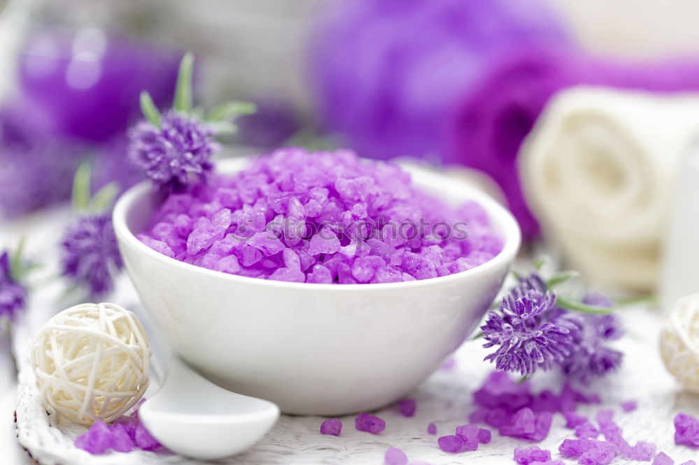 Similar – Aromatherapy, wellness and spa with lilac flowers