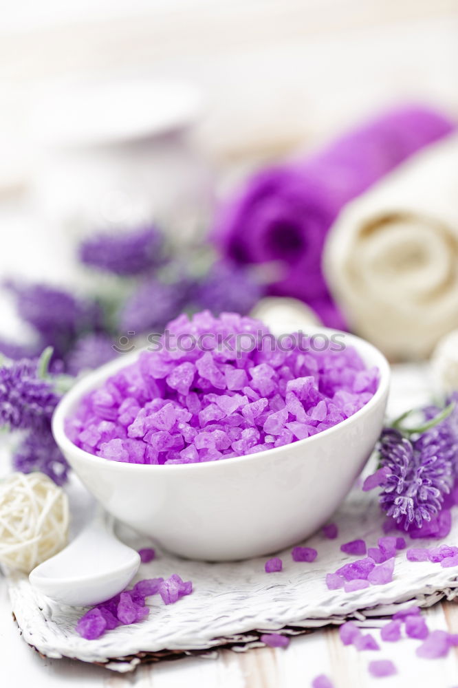 Similar – Aromatherapy, wellness and spa with lilac flowers