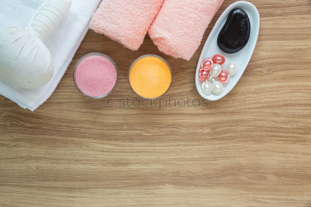 Similar – Image, Stock Photo Red tea with sugar and cookies on a wooden table