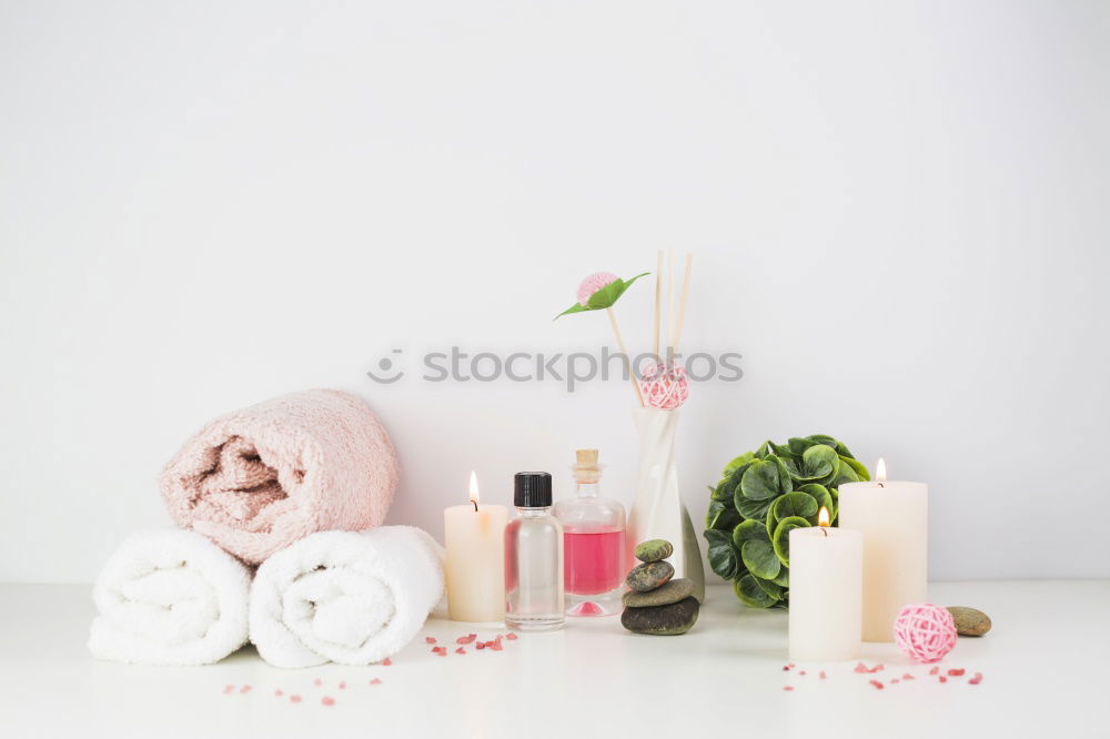 Similar – Image, Stock Photo Cosmetic bottles with pastel pink flower