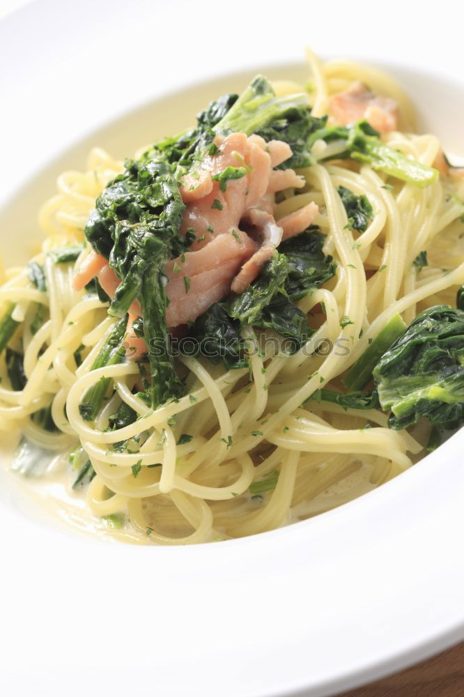 Similar – Image, Stock Photo Pasta with Tofu Food