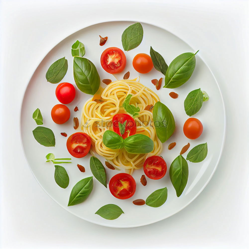 Lunch plate with spaghetti Bolognese