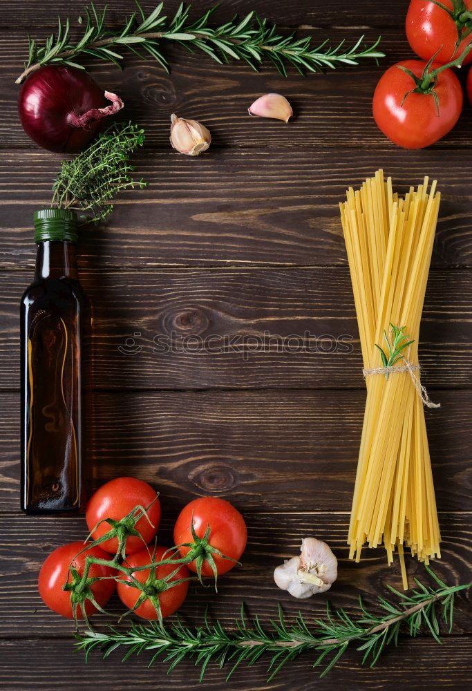 Similar – Image, Stock Photo Whole wheat lasagna sheets, vegetables and herbs