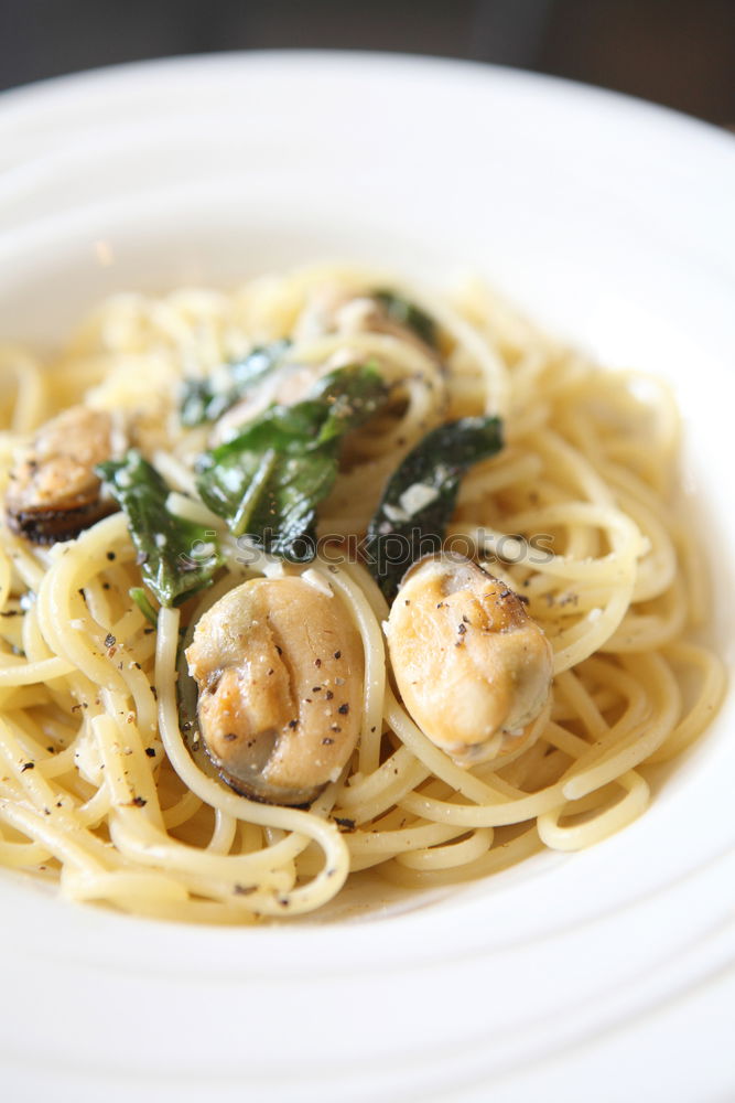 Similar – Image, Stock Photo Pasta with Tofu Food