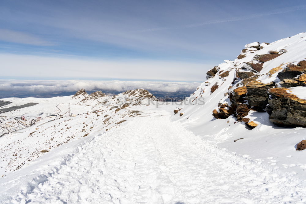 Similar – wonderfull winter day on the Zugspitze