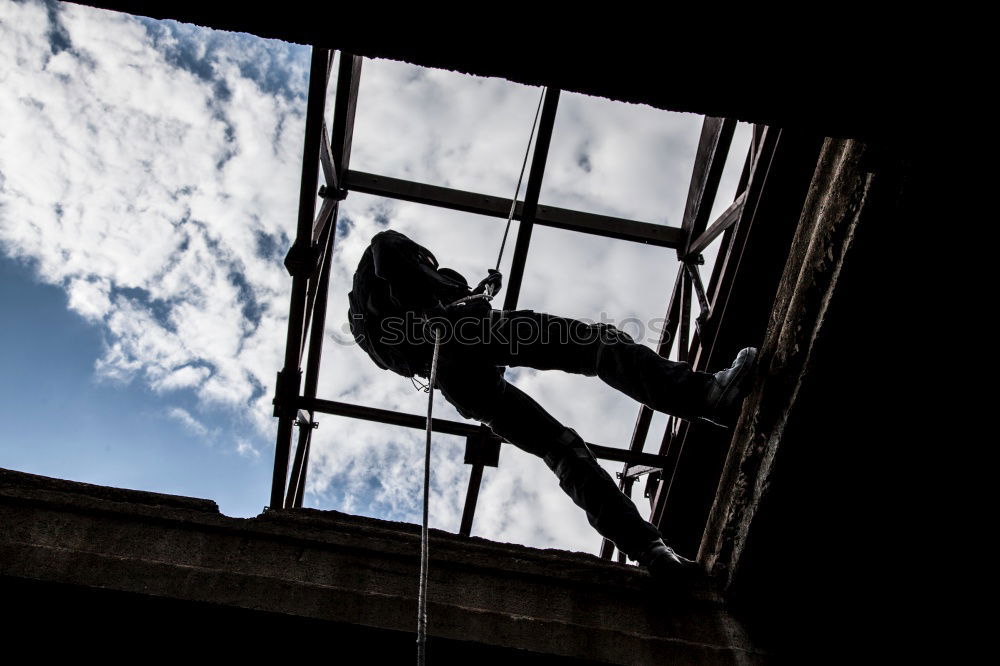 Image, Stock Photo View through the Iron Curtain