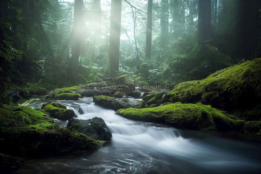 Similar – Romantic bridge in the forest