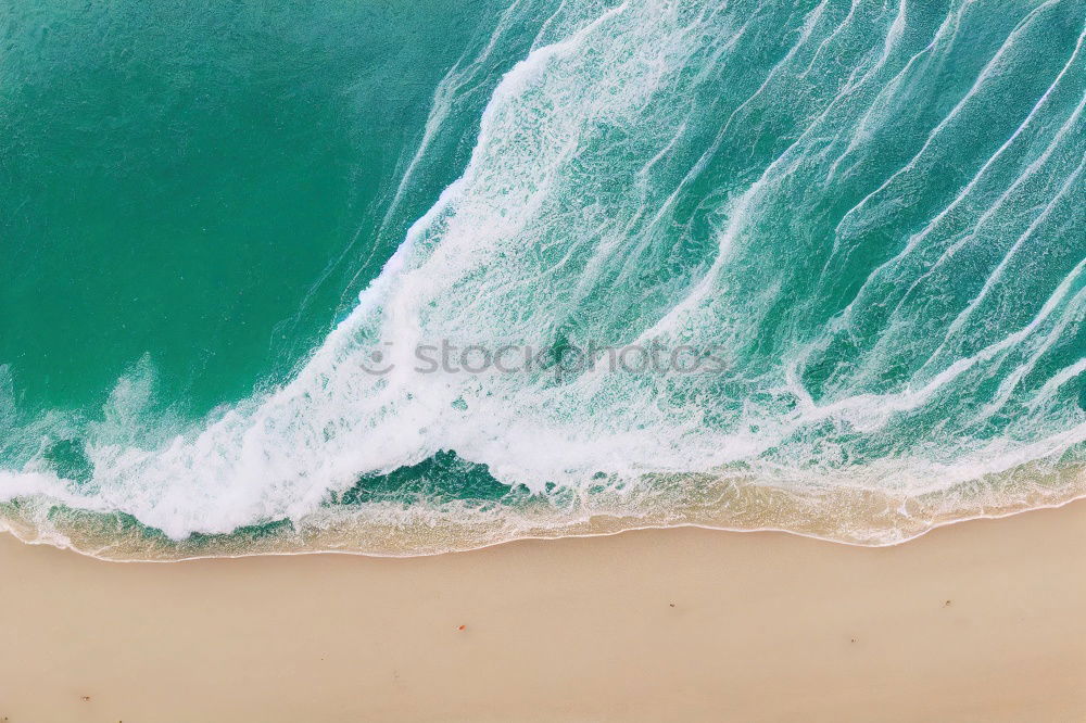 Similar – Image, Stock Photo Waves and turquoise sea at the sand beach from above