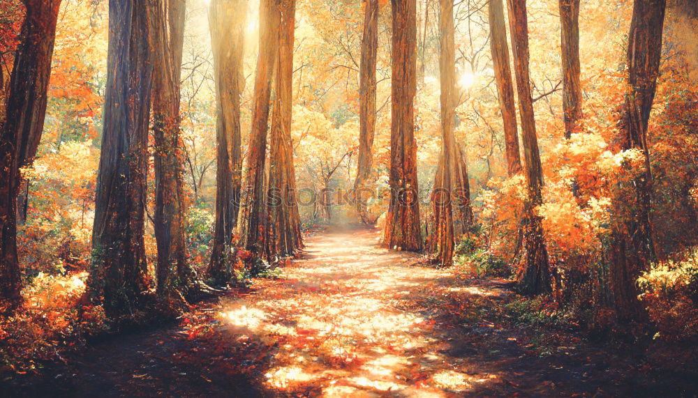 Similar – Image, Stock Photo Sunbeams in the forest