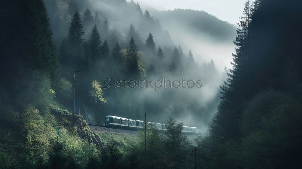 Similar – Image, Stock Photo A ship comes around the Danube narrows. On the right big rocks, on the left rocks and small trees and bushes illuminated by the sun. On the way to Weltenburg Monastery