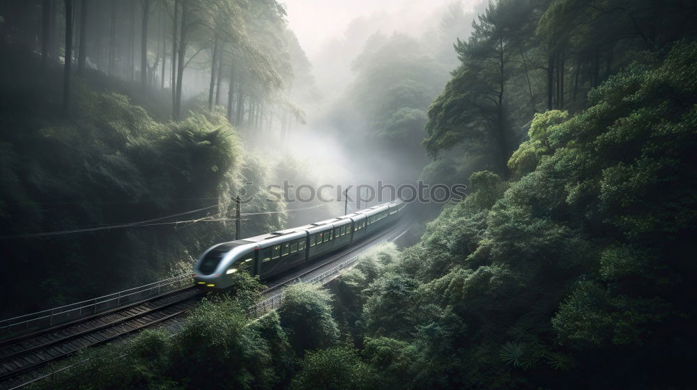 Similar – Image, Stock Photo A ship comes around the Danube narrows. On the right big rocks, on the left rocks and small trees and bushes illuminated by the sun. On the way to Weltenburg Monastery