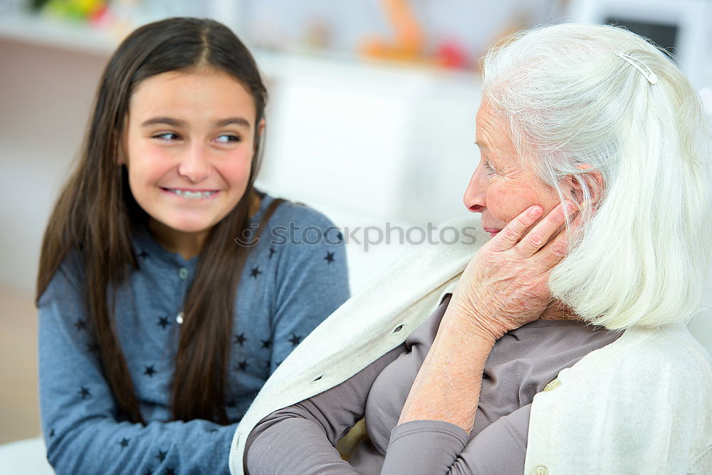 Similar – happy grandmother with grandson